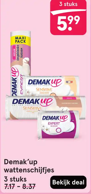 Etos Demak'up wattenschijfjes aanbieding