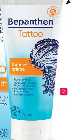 Etos Bepanthen tattoo zon SPF 50 aanbieding