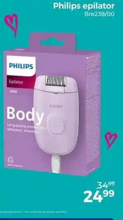 Trekpleister Philips epilator Bre238/00 aanbieding