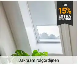 Raamdecoratie.com Dakraam rolgordijnen aanbieding