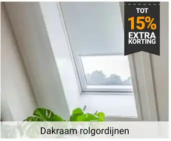Raamdecoratie.com Dakraam rolgordijnen aanbieding