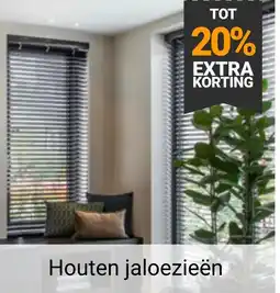Raamdecoratie.com Houten jaloezieën aanbieding