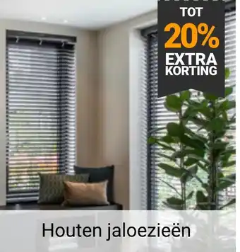 Raamdecoratie.com Houten jaloezieën aanbieding