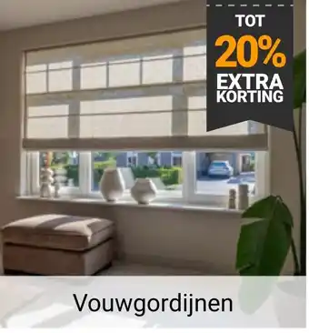 Raamdecoratie.com Vouwgordijnen aanbieding