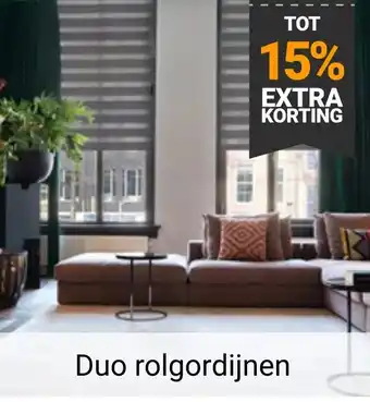 Raamdecoratie.com Duo rolgordijnen aanbieding