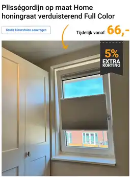 Raamdecoratie.com Plisségordijn op maat Home honingraat verduisterend aanbieding