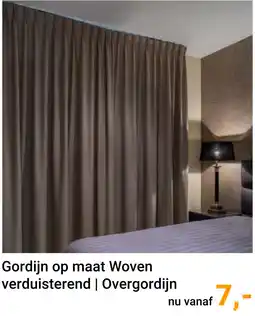 Raamdecoratie.com Gordijn op maat Woven verduisterend | Overgordijn aanbieding