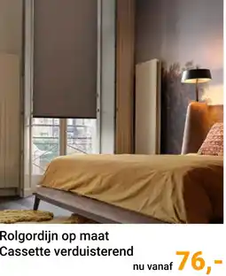 Raamdecoratie.com Rolgordijn op maat Cassette verduisterend aanbieding