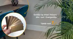Raamdecoratie.com Gordijn op maat Velours dim-out | Overgordijn aanbieding
