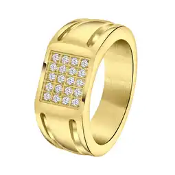 Douglas Lucardi Ring Staal - goudkleurig aanbieding