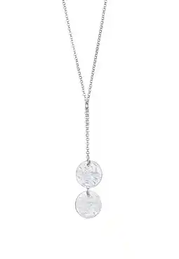 Douglas Elli Dames Y-ketting plaatje hanger gestructureerd in 925 sterling zilver aanbieding