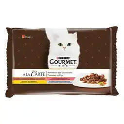 Zooplus 4x85g Eend/Gevogelte/Sardientjes/Forel Gourmet à La Carte Kattenvoer aanbieding