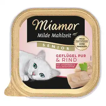 Zooplus Voordeelpakket: Miamor milde maaltijd Senior 16 x 100 g Kattenvoer - Puur Gevogelte en Rund aanbieding