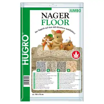 Zooplus 70x150cm Hugro Hennep-Mat voor Knaagdieren aanbieding
