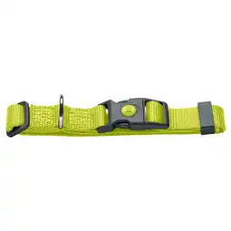 Zooplus Hunter kraag London Vario Basic Lime maat M: 30 - 46 cm halsomtrek, 15 mm brede Hond aanbieding
