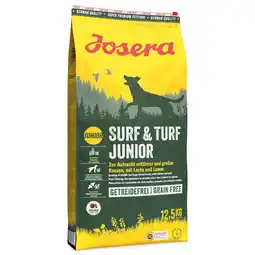 Zooplus 12,5kg Josera Surf & Turf Junior met zalm & Lam droogvoer voor honden aanbieding