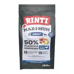 Zooplus 12kg RINTI Max-i-Mum Adult droogvoer met kip aanbieding