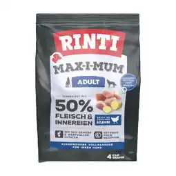 Zooplus 4kg RINTI Max-i-Mum Adult Kip droogvoer voor honden aanbieding