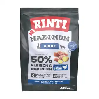 Zooplus 4kg RINTI Max-i-Mum Adult Kip droogvoer voor honden aanbieding