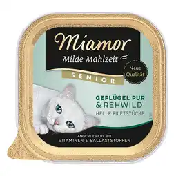 Zooplus 6x100g Milde Maaltijd Senior Gevogelte Puur & Hert Miamor Kattenvoer aanbieding