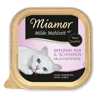 Zooplus 6x100g Milde Maaltijd Gevogelte puur & Ham Miamor Kattenvoer aanbieding