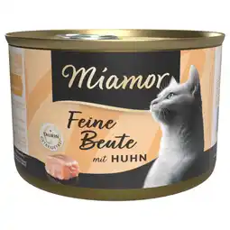 Zooplus Miamor Fijne Prooi Kattenvoer 12 x 185 g - Kip aanbieding
