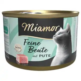 Zooplus 12 x 185 g Miamor Fijne Prooi Kalkoen Nat Kattenvoer aanbieding