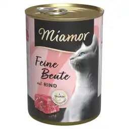 Zooplus Miamor Fijne Prooi Kattenvoer 12 x 400 g - Rund aanbieding