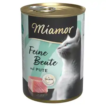 Zooplus 12 x 400 g Miamor Fijne Prooi Kalkoen Nat Kattenvoer aanbieding