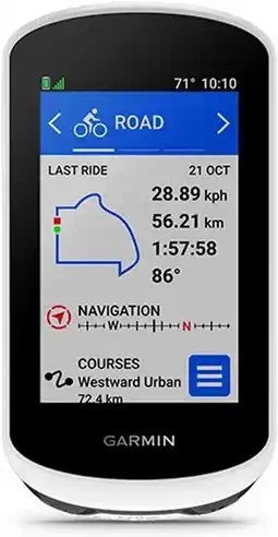 Amazon Garmin Edge Explore 2, Fietsnavigatie, lange batterijduur, Ongevallen detectie, Wit aanbieding