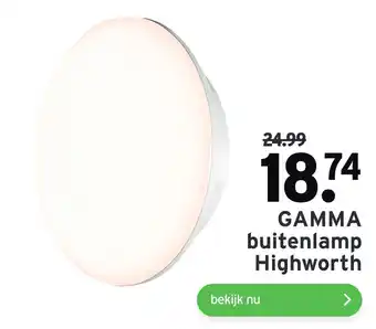 GAMMA GAMMA buitenlamp Highworth aanbieding