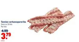 Makro Tonnies varkensspareribs aanbieding
