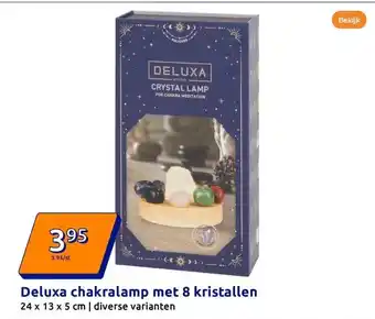 Action Deluxa chakralamp met 8 kristallen aanbieding