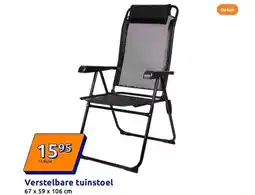 Action Verstelbare tuinstoel aanbieding