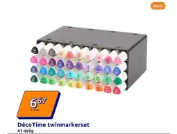 Action Déco Time twinmarkerset aanbieding