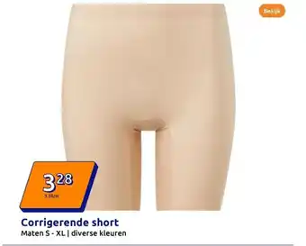Action Corrigerende short aanbieding