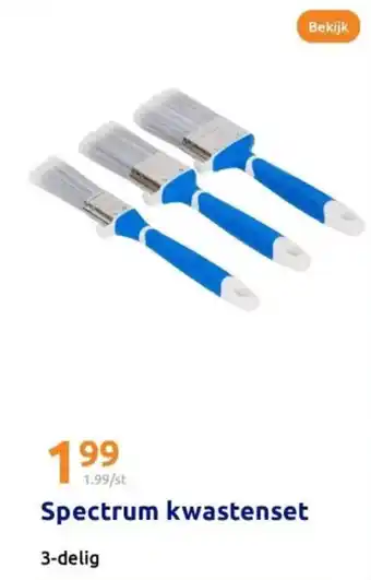 Action Spectrum kwastenset aanbieding