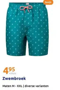 Action Zwembroek aanbieding