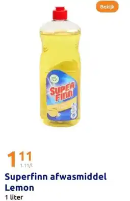 Action Superfinn afwasmiddel Lemon aanbieding