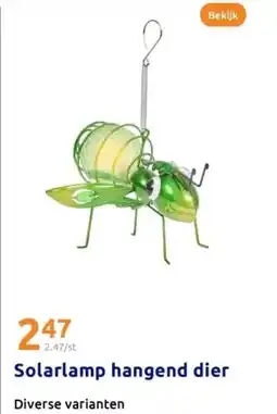 Action Solarlamp hangend dier aanbieding