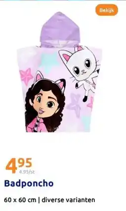 Action Badponcho aanbieding