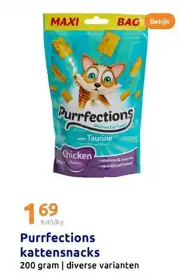 Action Purrfections kattensnacks aanbieding