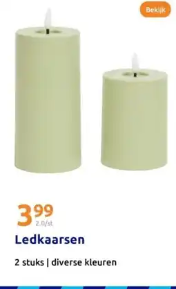 Action Ledkaarsen aanbieding