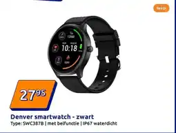 Action Denver smartwatch zwart aanbieding