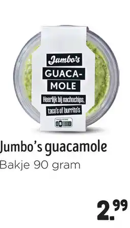 Jumbo Jumbo's guacamole aanbieding