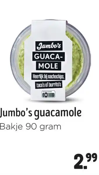 Jumbo Jumbo's guacamole aanbieding