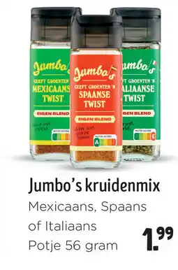 Jumbo Jumbo's kruidenmix aanbieding