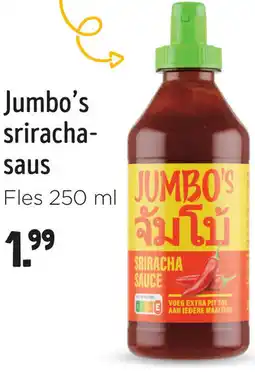 Jumbo Jumbo's sriracha saus aanbieding