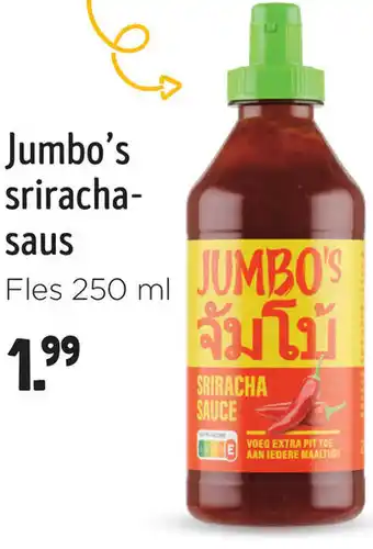 Jumbo Jumbo's sriracha saus aanbieding