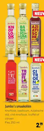 Jumbo Jumbo's smaakoliën aanbieding